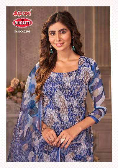 Bugatti 2295 By Bipson Fancy Organza Embroidered Salwar Kameez Collection